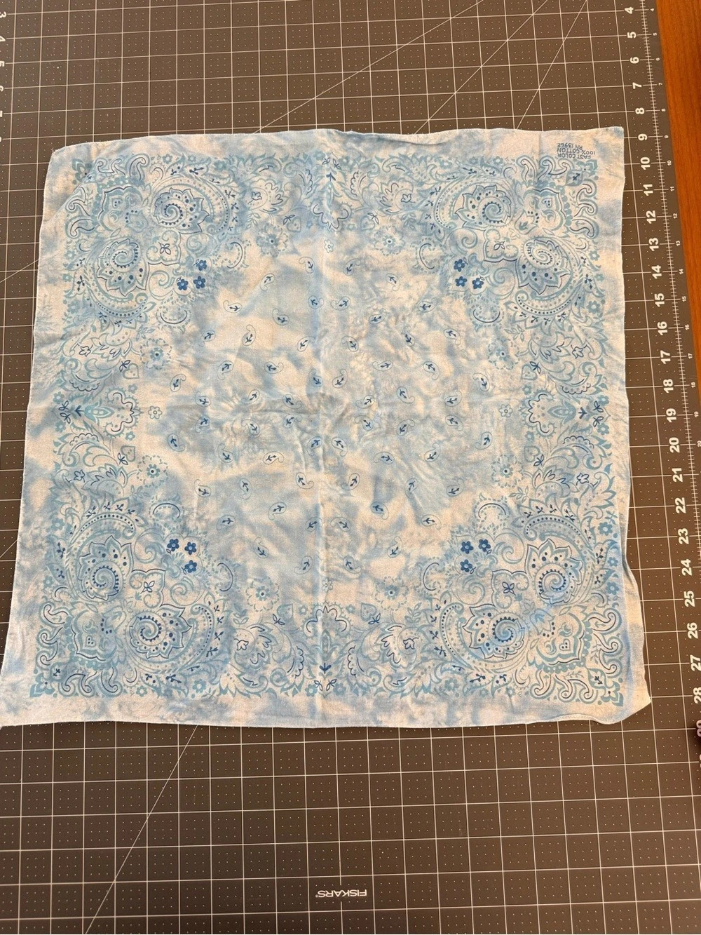 Blue & White Paisley Scarf